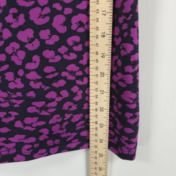 Lululemon Barre None Tank Top Mini‎ Cherry Cheetah Ultra Violet Size 6 - Picture 9 of 11